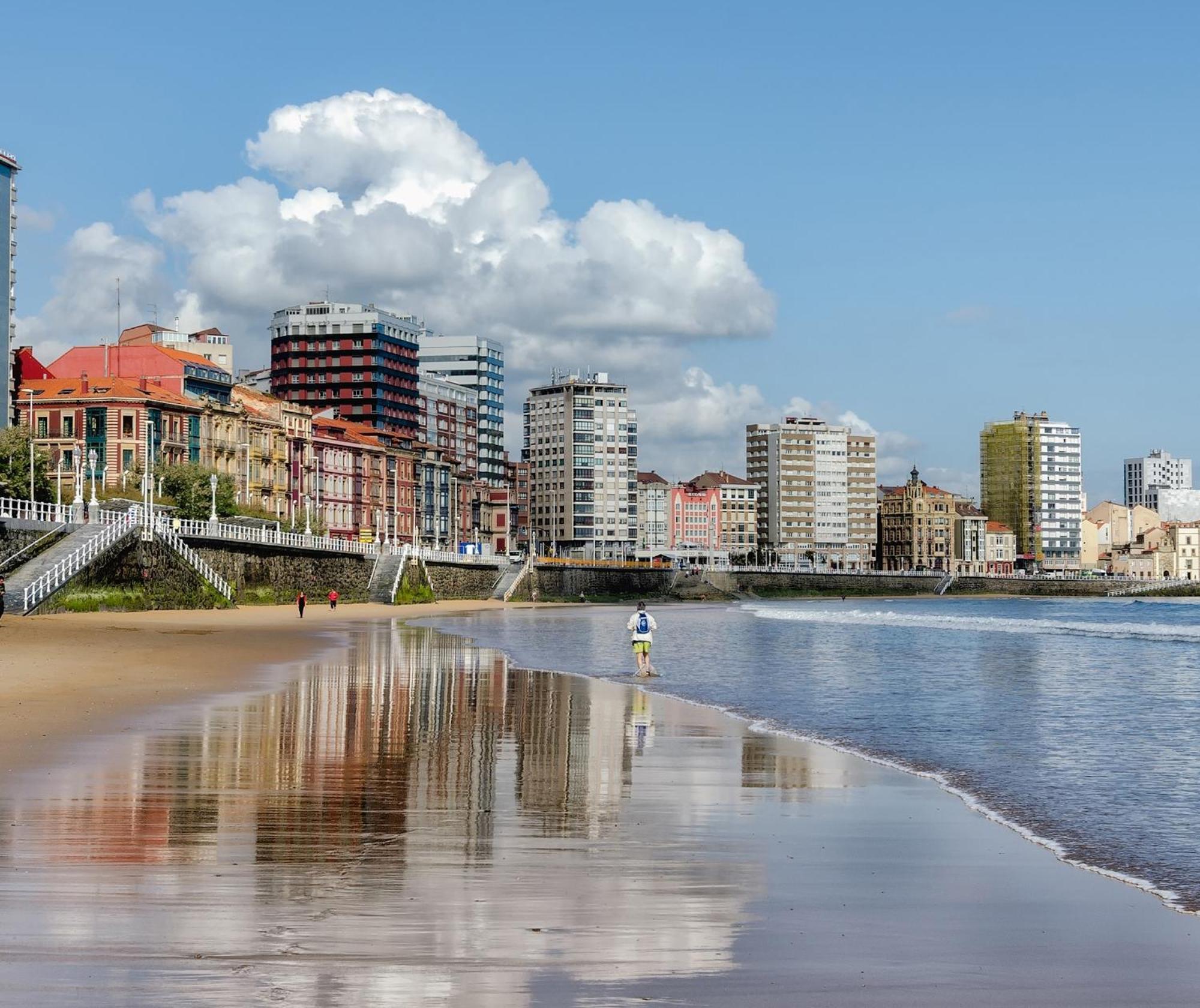 Esmex Playa - Amplio Y Hermoso Piso Pegado A La Playa, 3Hab - Vut-4228-As Gijón Exterior foto
